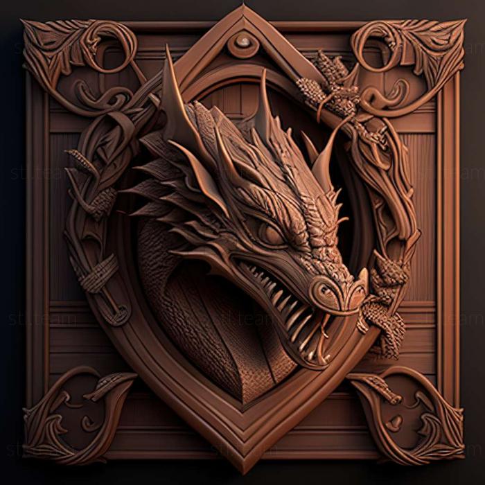 3D model School of Dragons game (STL)